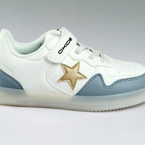 White and grey oxide sneakers