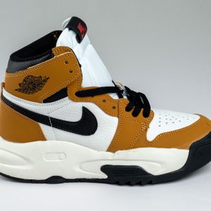 Assorted brown Jordans