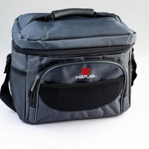 Black and Gray HZFJB Lunch Bag