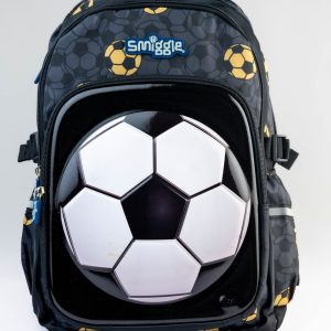 Black white army green ball Smiggle backpack