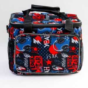 Red and Black Rockstar lunchbag