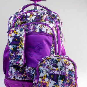Purple and White flying aodasi Trolley