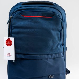 Navy Blue and red Aspen Sportsbag
