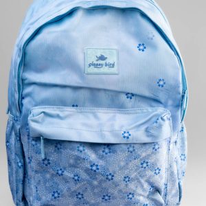 Lightblue n white floral glossy bird