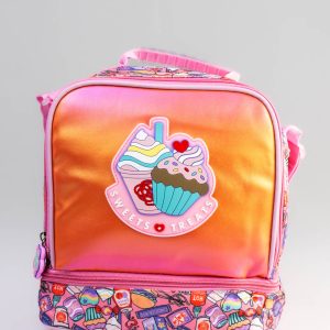 Sweet treats pink and orange lunchbag