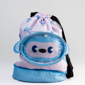 Pink and blue hello swimming bag