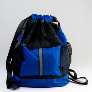 Blue and black swimming bag