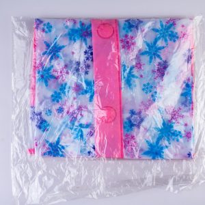 Pink Blue and  purple rain coats