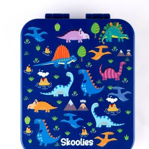 Blue Multicolor Dinosaur Small Bentobox