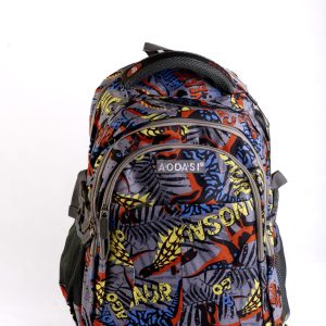 Grey Red Yellow Dino Aodasi Back Pack