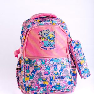 Pink Pugs n Hugs Big Smiggle Bag