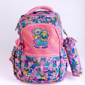 Pink Pugs n Hugs Smiggle Bag