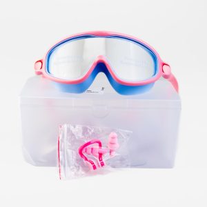 Light pink and blue goggles