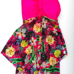 Pink and yellow floral