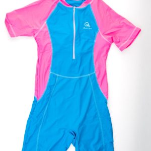 Light blue and pink