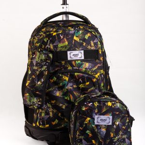 Black Green Yellow Aodasi 3PC Trolley