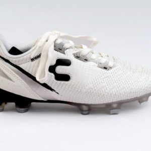 White & black Spikes soccer boots