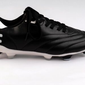 Black and white Charly soccer boots